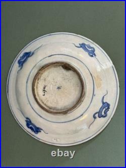 Safavid Rare Persian Blue and White Plate Early 17th Century Isfahan Antique