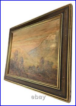 Samuel Bering Antique Early Rare Listed California San Diego Landscape Painting