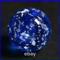 Sapphire Mica Marble, V. Rare Cased Early German Handmade Antique, Mint 21/32
