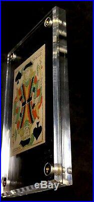 Scarce Early Innovative Turned Court Example Historic Playing Cards Rare Single