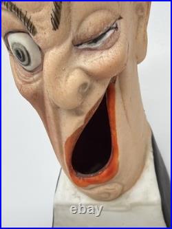 Schafer & Vater Grotesque Smoking Ashtray Match Holder Rare Antique Early German