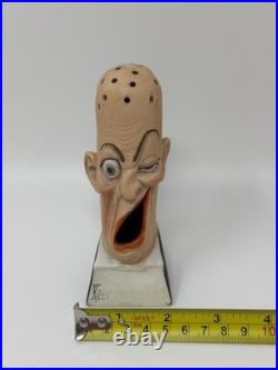 Schafer & Vater Grotesque Smoking Ashtray Match Holder Rare Antique Early German