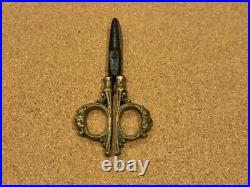 Scissors Antique Rare Early 19th Century Embroidery Scissors Brass/Steel Scissors Antique Rare Early 19th Century Embroidery Scissors Brass/Steel