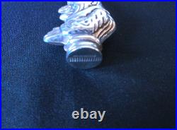 Solid Silver Very Rare Novelty Punch Vesta Case Amazing Dated Early 1940s