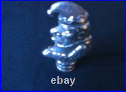 Solid Silver Very Rare Novelty Punch Vesta Case Amazing Dated Early 1940s