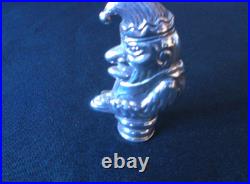 Solid Silver Very Rare Novelty Punch Vesta Case Amazing Dated Early 1940s