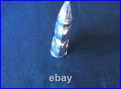 Solid Silver Very Rare Novelty Punch Vesta Case Amazing Dated Early 1940s