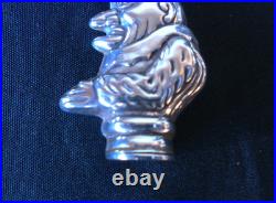 Solid Silver Very Rare Novelty Punch Vesta Case Amazing Dated Early 1940s