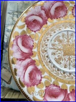 Spode Cabbage Rose Tea Cup And Saucer. Very Rare Early 1807 Spode