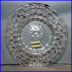 Spun Glass Antique Plate 19th Century Early Handmade Glass Rare 24 cm diameter