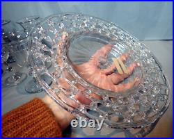 Spun Glass Antique Plate 19th Century Early Handmade Glass Rare 24 cm diameter