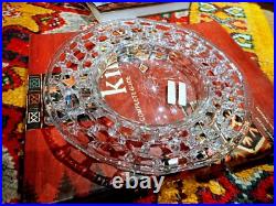 Spun Glass Antique Plate 19th Century Early Handmade Glass Rare 24 cm diameter