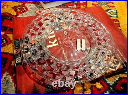 Spun Glass Antique Plate 19th Century Early Handmade Glass Rare 24 cm diameter