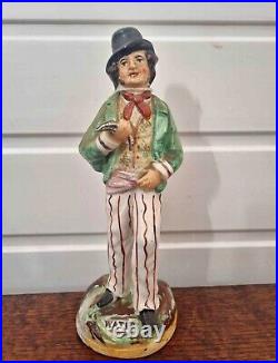 Staffordshire figure antique Early rare Water and Gin figurine circa 1865