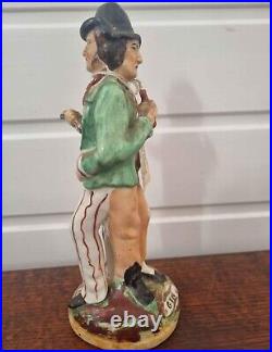 Staffordshire figure antique Early rare Water and Gin figurine circa 1865