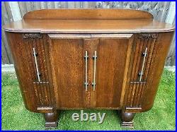 Stunning Antique Rare Early Ercol Oak Art Deco Drinks Cabinet Sideboard VGC Stunning Antique Rare Early Ercol Oak Art Deco Drinks Cabinet Sideboard VGC