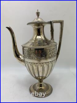 Stunning Rare Early 1800s Silver Plated Coffee Tea Pot Hot Water Jugs