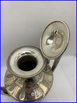 Stunning Rare Early 1800s Silver Plated Coffee Tea Pot Hot Water Jugs