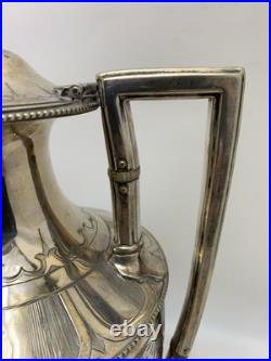 Stunning Rare Early 1800s Silver Plated Coffee Tea Pot Hot Water Jugs