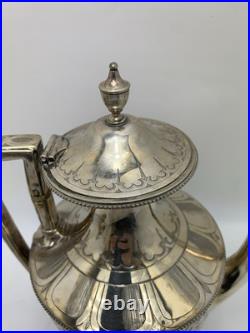 Stunning Rare Early 1800s Silver Plated Coffee Tea Pot Hot Water Jugs