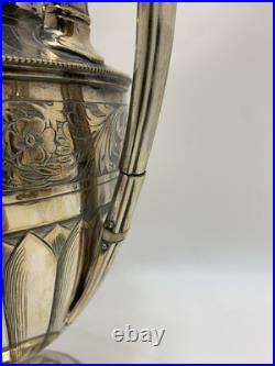 Stunning Rare Early 1800s Silver Plated Coffee Tea Pot Hot Water Jugs