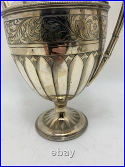 Stunning Rare Early 1800s Silver Plated Coffee Tea Pot Hot Water Jugs