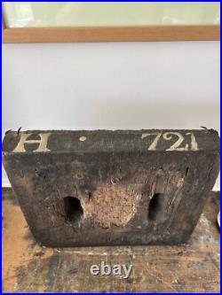 Stunning Rare Large Antique Wood Paisley Fabric Textile Printing Block Early 20c