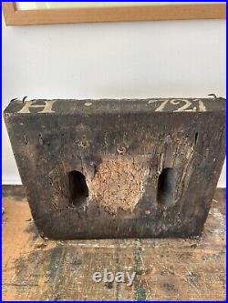 Stunning Rare Large Antique Wood Paisley Fabric Textile Printing Block Early 20c