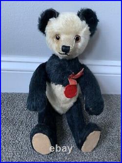 Super RARE Antique Early German Schuco Mohair yes/no Panda Bear 12 WithTAG LOOK