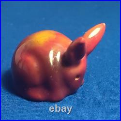 Superb Antique Extremely Rare Circa Bernard Moore Early Flambé Rabbit Figurine