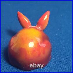 Superb Antique Extremely Rare Circa Bernard Moore Early Flambé Rabbit Figurine