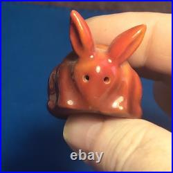 Superb Antique Extremely Rare Circa Bernard Moore Early Flambé Rabbit Figurine