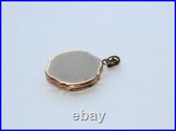 Superb Rare Antique Late Victorian Early Edwardian Old Gold Colour Photo Locket