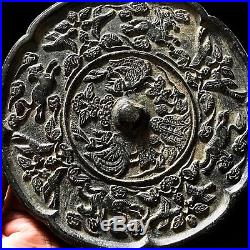 Superb Rare Early Bronze Tang Dynasty Chinese Mirror c618-907 AD
