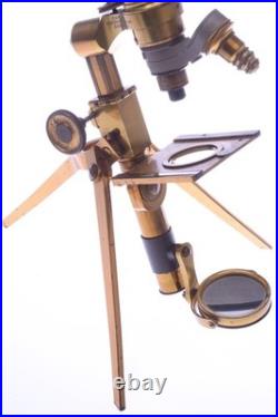Swift Antique Microscope Folding, Travel, Portablerare, Early Model C. 1877
