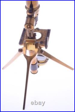 Swift Antique Microscope Folding, Travel, Portablerare, Early Model C. 1877