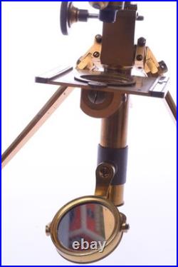 Swift Antique Microscope Folding, Travel, Portablerare, Early Model C. 1877