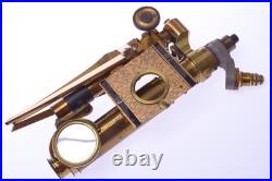 Swift Antique Microscope Folding, Travel, Portablerare, Early Model C. 1877