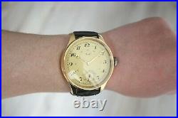 TRIB Vintage early 1900`s GOLD SKELETON New Cased rare Men`s SWISS Wristwatch