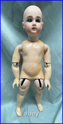 Tiny rare early long face antique Bebe Schmitt doll mariner costume perfect