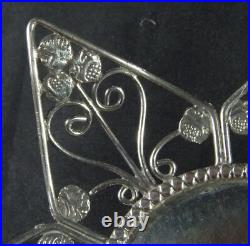 Travancore 30 Chuckram Coins Dish Early 20thC Wirework Design Rare Indian Travancore 30 Chuckram Coins Dish Early 20thC Wirework Design Rare Indian