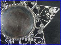 Travancore 30 Chuckram Coins Dish Early 20thC Wirework Design Rare Indian Travancore 30 Chuckram Coins Dish Early 20thC Wirework Design Rare Indian