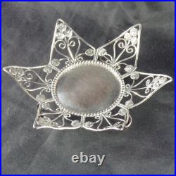 Travancore 30 Chuckram Coins Dish Early 20thC Wirework Design Rare Indian Travancore 30 Chuckram Coins Dish Early 20thC Wirework Design Rare Indian
