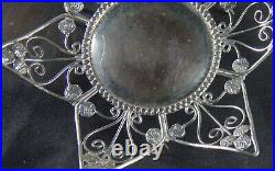 Travancore 30 Chuckram Coins Dish Early 20thC Wirework Design Rare Indian Travancore 30 Chuckram Coins Dish Early 20thC Wirework Design Rare Indian