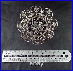 Travancore 50 Chuckram Coins Pin Dish Early 20thC Wirework Design Rare indian