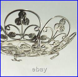 Travancore 50 Chuckram Coins Pin Dish Early 20thC Wirework Design Rare indian