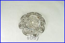 Travancore 50 Chuckram Coins Pin Dish Early 20thC Wirework Design Rare indian