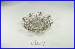 Travancore 50 Chuckram Coins Pin Dish Early 20thC Wirework Design Rare indian