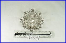 Travancore 50 Chuckram Coins Pin Dish Early 20thC Wirework Design Rare indian