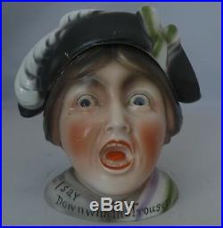 ULTRA RARE ANTIQUE SUFFRAGETTE TOBACCO JAR EARLY 20th CENTURY